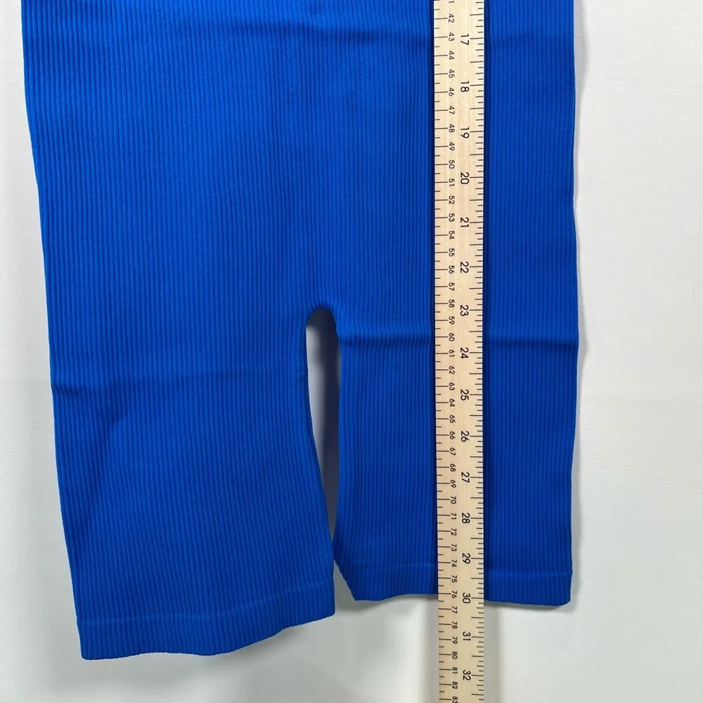 ZARA CONTOUR New Ribbed Pull on Stretch Blue Romper Sleeveless 1014/324 M-L‎